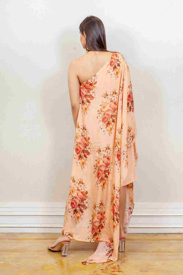 Designer Peach color Dress