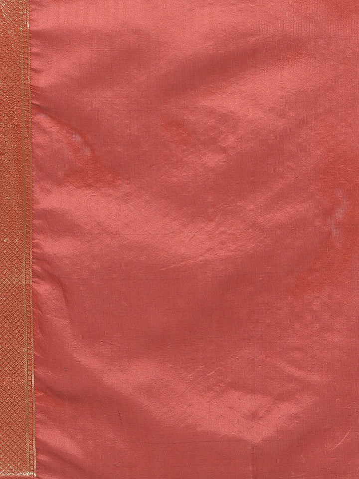 Handloom Saree In Imperial Red Color